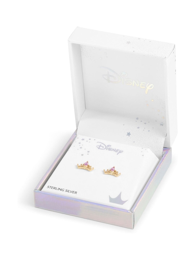 Peers Hardy Sterling Silver 925 Gold Plated Princess Crown Earrings - Image 4 of 4 Peers Hardy Sterling Silver 925 Gold Plated Princess Crown Earrings - Image 4 of 4