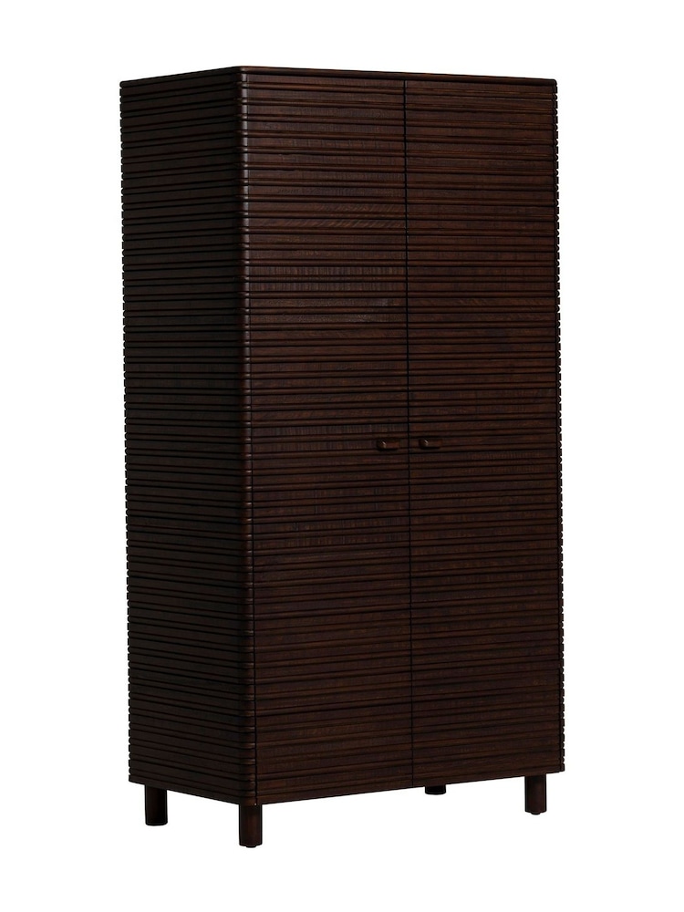 Barker and Stonehouse Brown Tova Rustic 2 Door Wardrobe - Image 1 of 6
