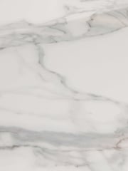 Barker and Stonehouse White Morano Curved Marble Effect Extending Dining Table - Image 6 of 6