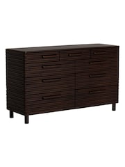 Barker and Stonehouse Brown Tova Rustic 9 Drawer Chest - Image 1 of 6