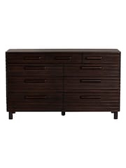 Barker and Stonehouse Brown Tova Rustic 9 Drawer Chest - Image 2 of 6