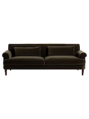 Barker and Stonehouse Green Cassian Velvet 2 Seater Sofa - Image 1 of 6
