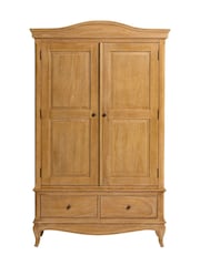 Barker and Stonehouse Natural Cecile Wooden French Style Wardrobe with Drawers - Image 3 of 7
