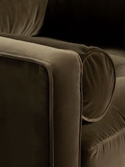 Barker and Stonehouse Green Hemingway Velvet Armchair - Image 5 of 6