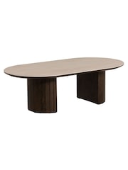 Barker and Stonehouse Brown Kita Dark Wood Coffee Table with Ceramic Top - Image 1 of 6