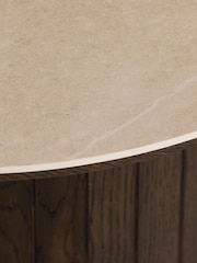 Barker and Stonehouse Brown Kita Dark Wood Coffee Table with Ceramic Top - Image 7 of 7