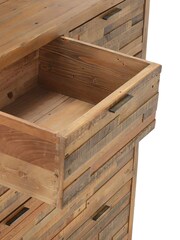 Barker and Stonehouse Brown Charlie Reclaimed Wood 6 Drawer Chest - Image 5 of 6