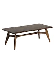 Barker and Stonehouse Brown Lockley Chevron Wood Rectangular Coffee Table - Image 2 of 6