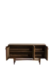 Barker and Stonehouse Brown Lockley Chevron Wood 3 Door Sideboard - Image 4 of 6