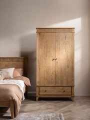 Barker and Stonehouse Brown Selene Mindi Wood 2 Door Wardrobe - Image 1 of 6