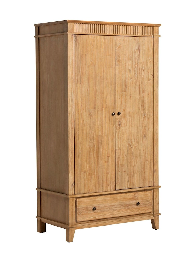 Barker and Stonehouse Brown Selene Mindi Wood 2 Door Wardrobe - Image 2 of 6