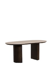 Barker and Stonehouse Brown Kita Dark Wood Dining Table with Ceramic Top - Image 1 of 6