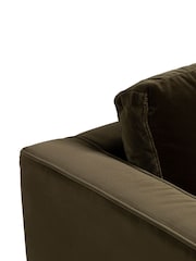 Barker and Stonehouse Green Hemingway Velvet 3 Seater Sofa - Image 5 of 6