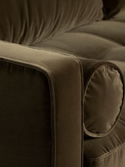 Barker and Stonehouse Green Hemingway Velvet 3 Seater Sofa - Image 6 of 6