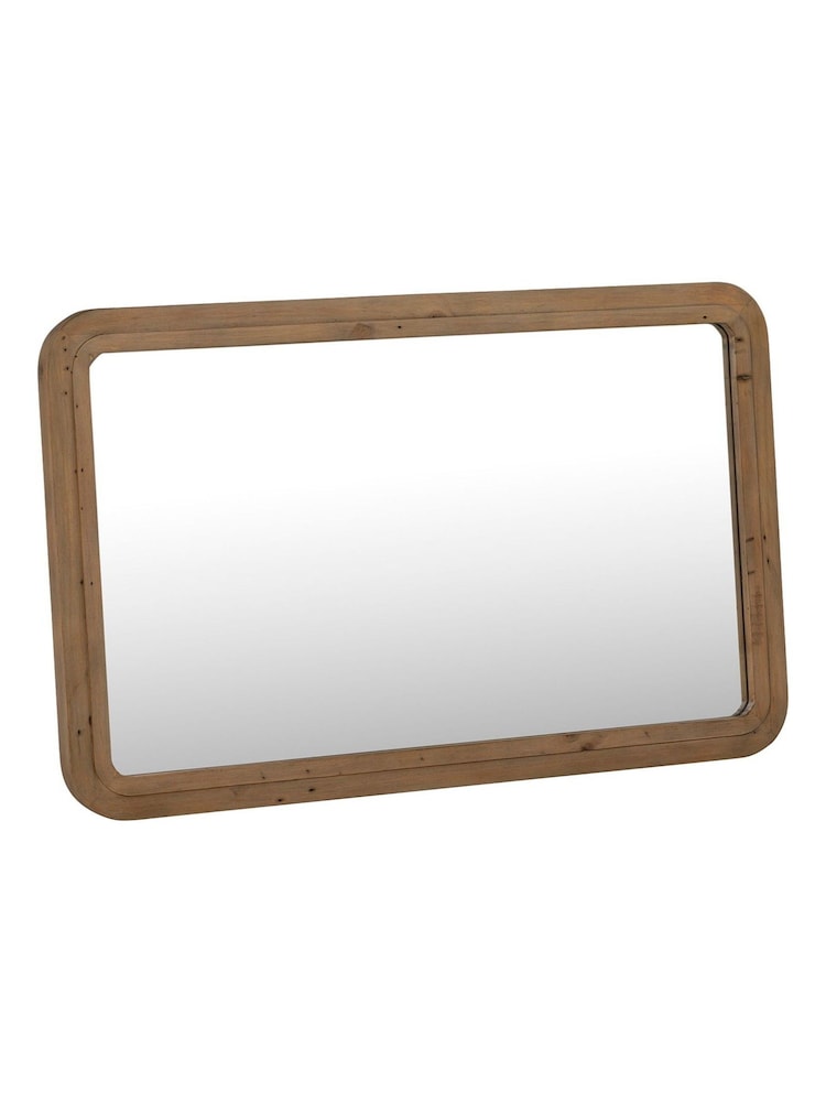 Barker and Stonehouse Brown Tosca Reclaimed Wood Wall Mirror - Image 1 of 4 Barker and Stonehouse Brown Tosca Reclaimed Wood Wall Mirror - Image 1 of 4