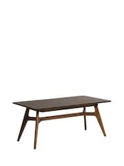 Barker and Stonehouse Brown Lockley Chevron Wood Extending Dining Table - Image 2 of 6