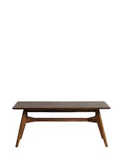 Barker and Stonehouse Brown Lockley Chevron Wood Extending Dining Table - Image 3 of 6