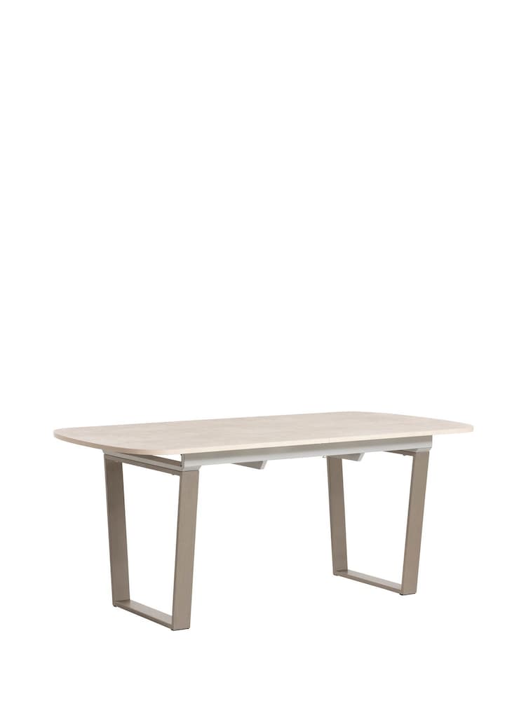 Barker and Stonehouse Brown Tate Curved Extending Dining Table - Image 1 of 6