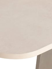 Barker and Stonehouse Brown Tate Curved Extending Dining Table - Image 6 of 6