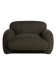 Barker and Stonehouse Green Melora Textured Fabric Armchair - Image 2 of 6