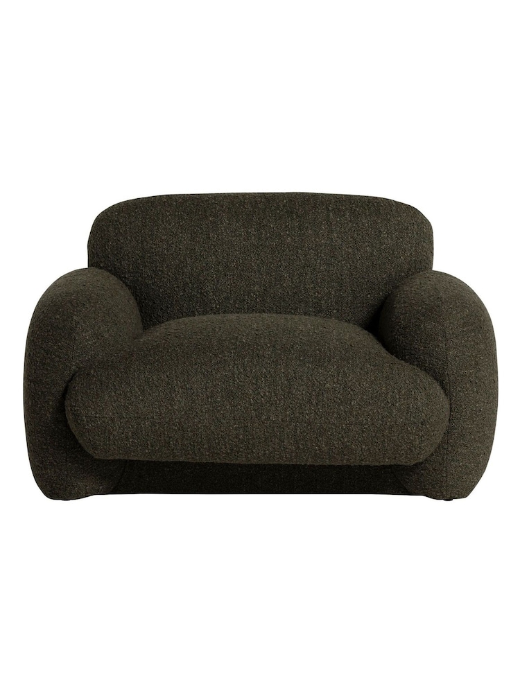 Barker and Stonehouse Green Melora Textured Fabric Armchair - Image 2 of 6
