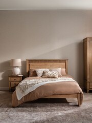 Barker and Stonehouse Brown Selene Mindi Wood Bed Frame - Image 1 of 5