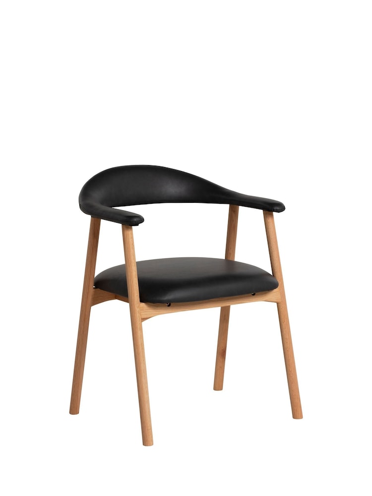 Barker and Stonehouse Natural Lerman Faux Leather Dining Chair - Image 1 of 6