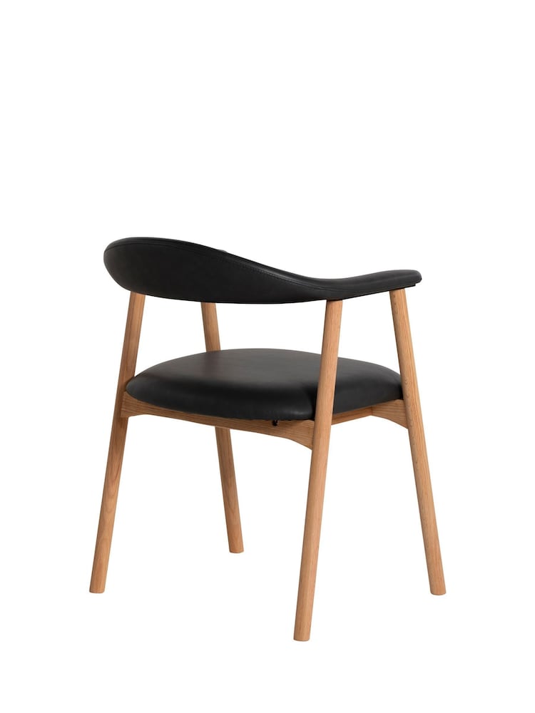 Barker and Stonehouse Natural Lerman Faux Leather Dining Chair - Image 2 of 6