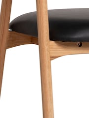 Barker and Stonehouse Natural Lerman Faux Leather Dining Chair - Image 5 of 6