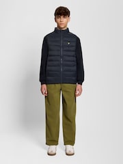 Lyle & Scott Blue Light Weight Padded Gilet - Image 2 of 4