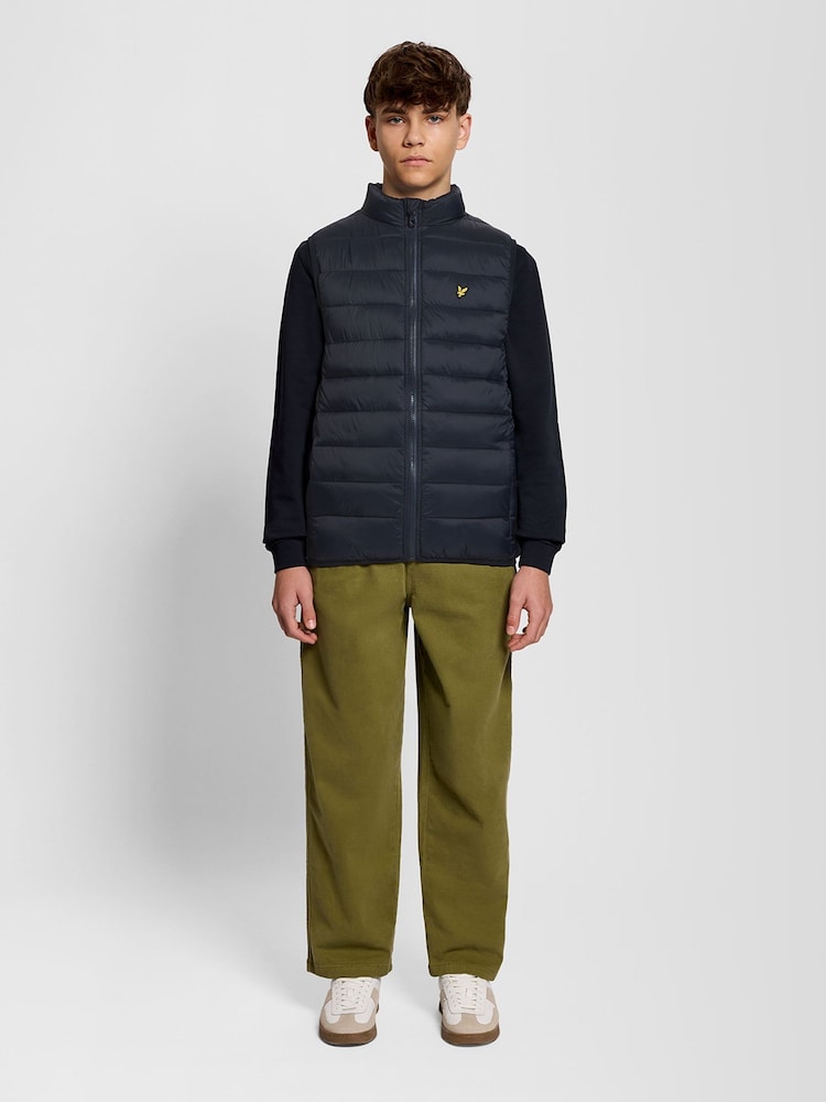 Lyle & Scott Blue Light Weight Padded Gilet - Image 2 of 4