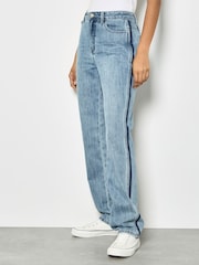 Apricot Blue Emily Release Seam Straight Jeans - Image 3 of 5
