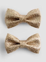 JoJo Maman Bébé 2-Pack Glitter Bows - Imagen 1 de 3
