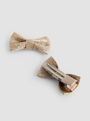 JoJo Maman Bébé 2-Pack Glitter Bows - Imagen 3 de 3