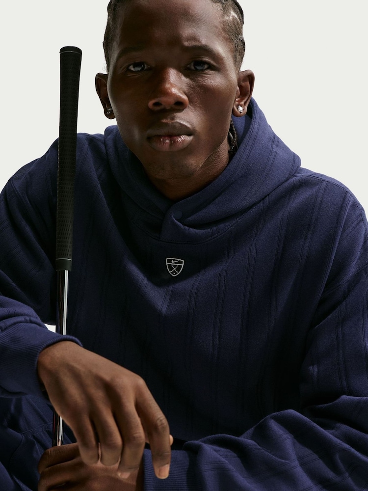 Nike Blue Therma-FIT Fairway Fresh Pullover Golf Hoodie - Image 5 of 5 Nike Blue Therma-FIT Fairway Fresh Pullover Golf Hoodie - Image 5 of 5