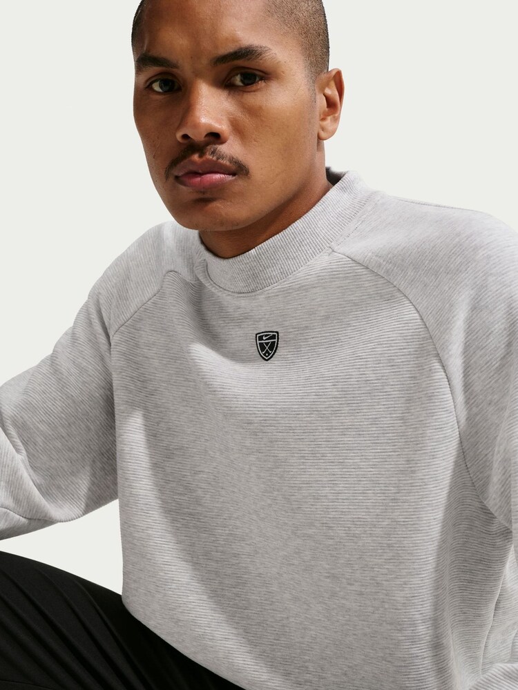 Nike Grey Par 5 Therma-FIT Golf Crew Sweatshirt - Image 5 of 5