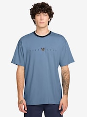 Nike Blue Tipped Retro Golf T-Shirt - Image 1 of 3