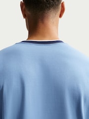 Nike Blue Tipped Retro Golf T-Shirt - Image 4 of 5