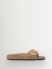 Καφετί - Birkenstock Madrid Δερμάτινα Σανδάλια με Μεγάλη Αγκράφα και Λαδωμένο Δέρμα - Εικόνα 1 από 3