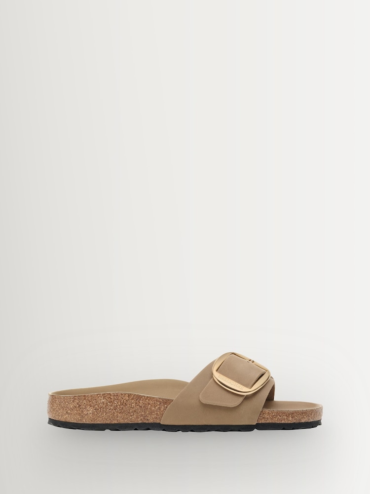 Καφετί - Birkenstock Madrid Δερμάτινα Σανδάλια με Μεγάλη Αγκράφα και Λαδωμένο Δέρμα - Εικόνα 1 από 3