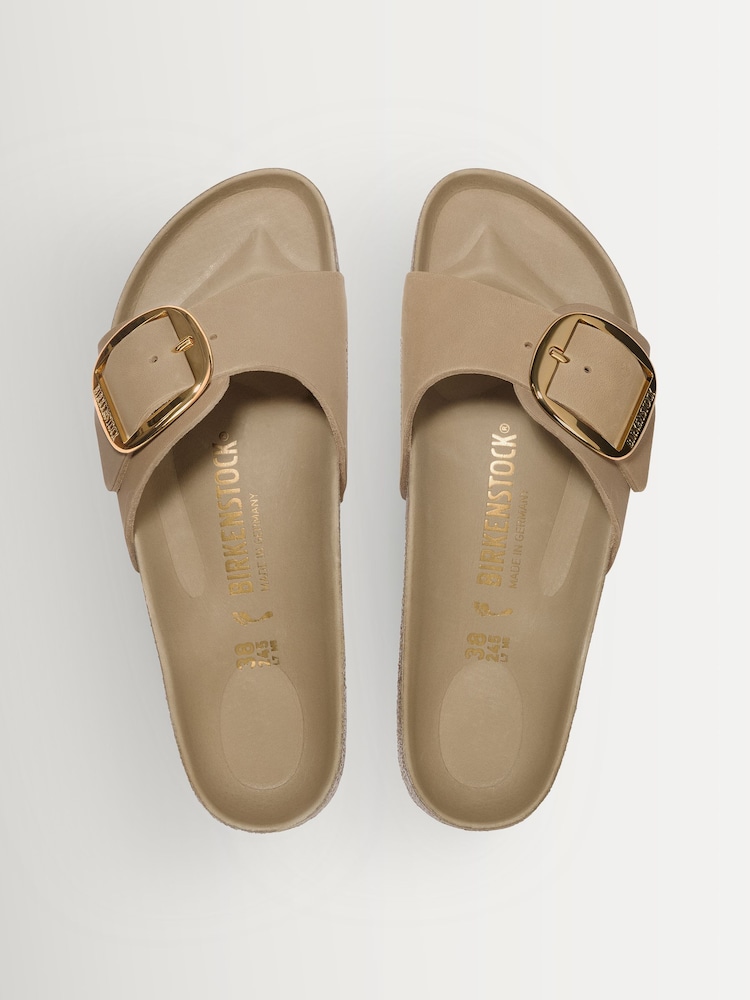 Καφετί - Birkenstock Madrid Δερμάτινα Σανδάλια με Μεγάλη Αγκράφα και Λαδωμένο Δέρμα - Εικόνα 3 από 3