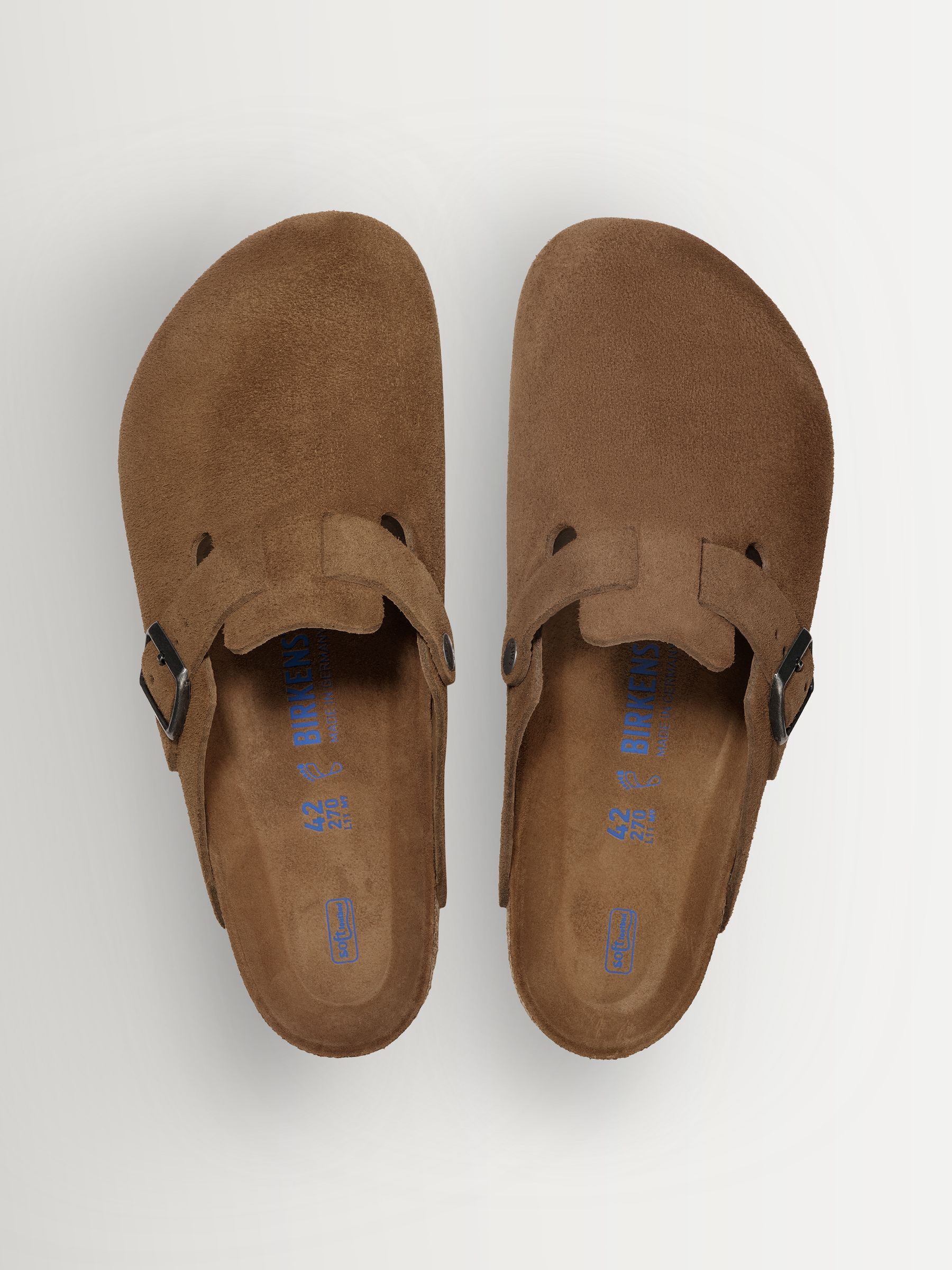 Comprar Castanho - Birkenstock Boston Suede Soft Footbed Clogs