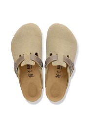 Birkenstock Green Boston Suede Leather Clogs - Image 3 of 3