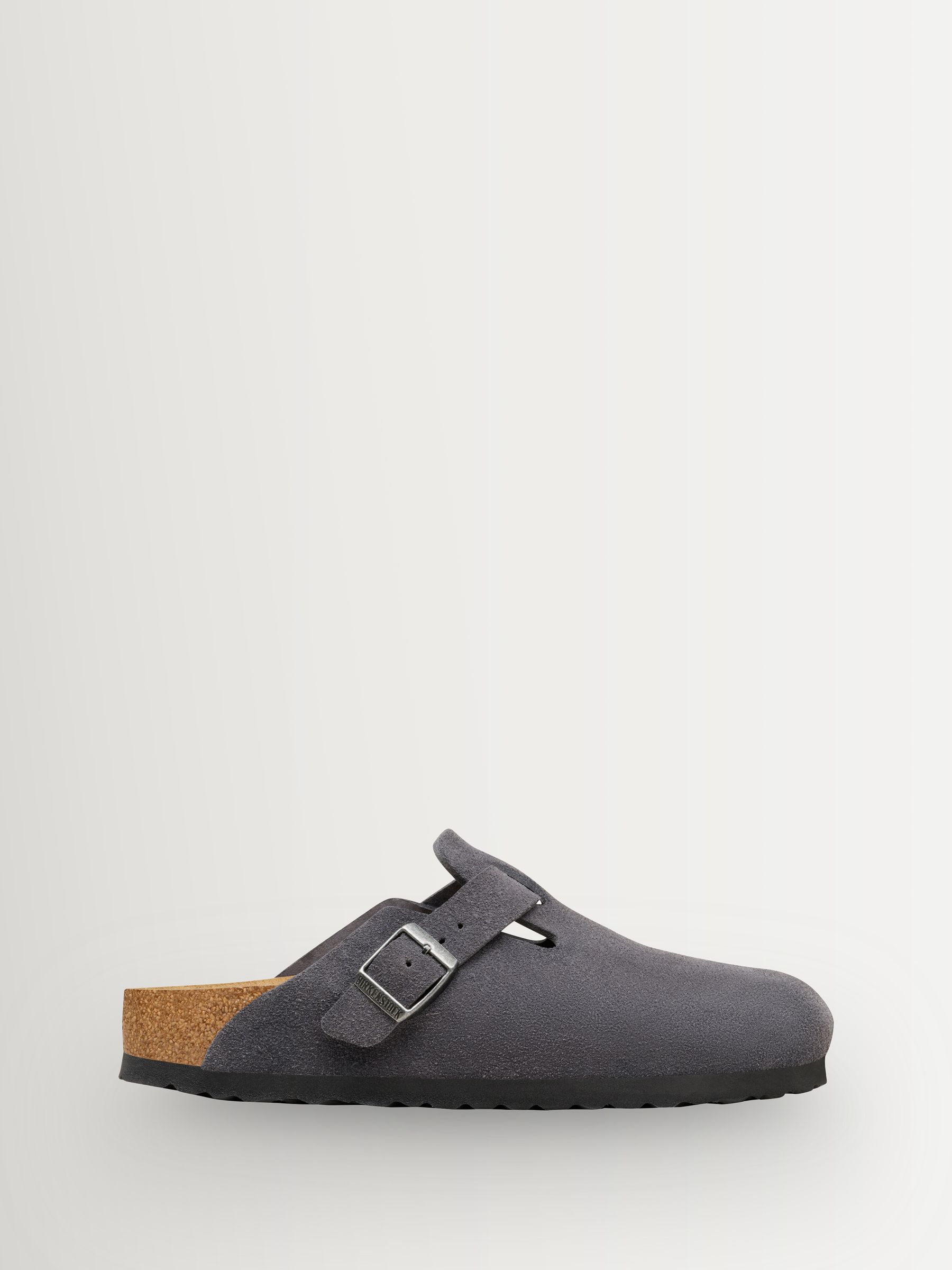 Buy Birkenstock Grey Boston Suede Clogs from Next USA