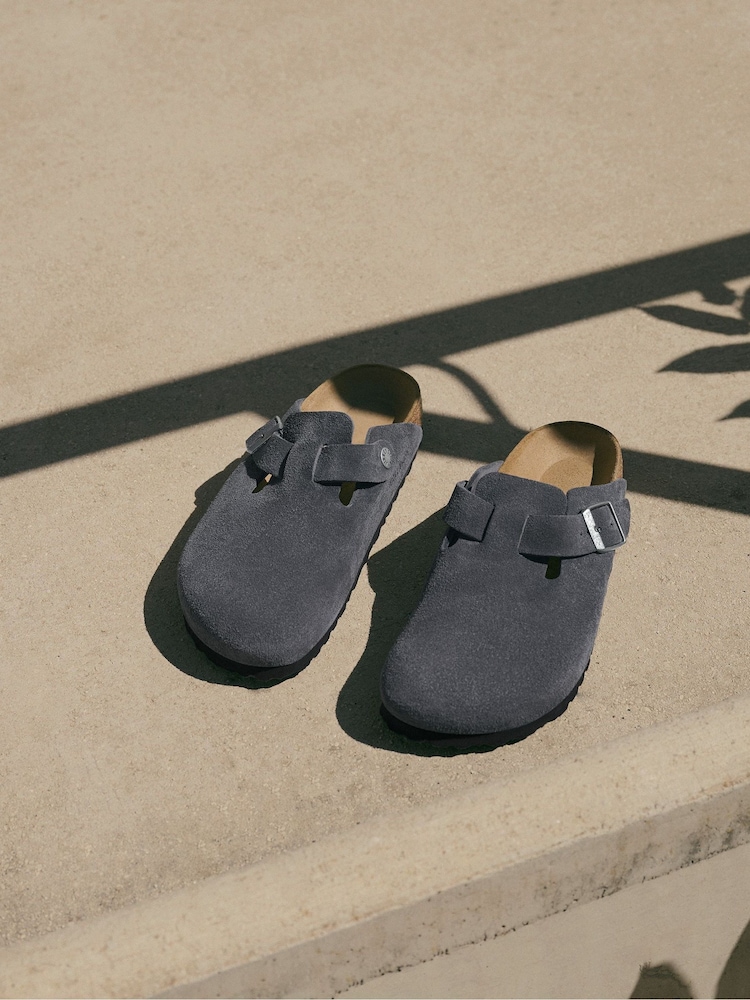 Γκρι - Birkenstock Σουέντ τσόκαρα της Βοστώνης - Εικόνα 2 από 4 Γκρι - Birkenstock Σουέντ τσόκαρα της Βοστώνης - Εικόνα 2 από 4