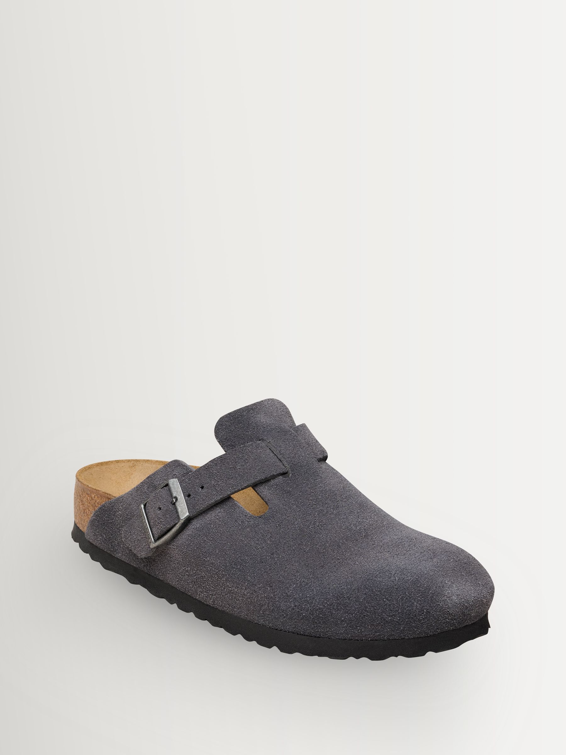 Buy Birkenstock Grey Boston Suede Clogs from Next Singapore