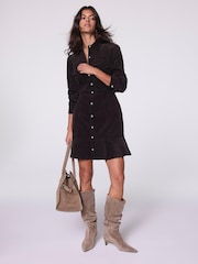 Mint Velvet Brown Brown Corduroy Mini Dress - Image 4 of 8