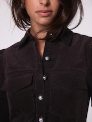 Mint Velvet Brown Brown Corduroy Mini Dress - Image 6 of 8