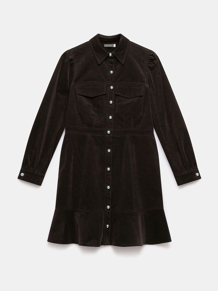 Mint Velvet Brown Brown Corduroy Mini Dress - Image 8 of 8