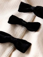 Mint Velvet Cream Cream Boucle Bow Detail Top - Image 6 of 8